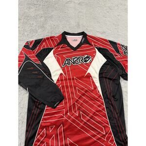 Answer Racing Jersey Mens 2XL Red Black White Motocross BMX Padded Elbow Shirt